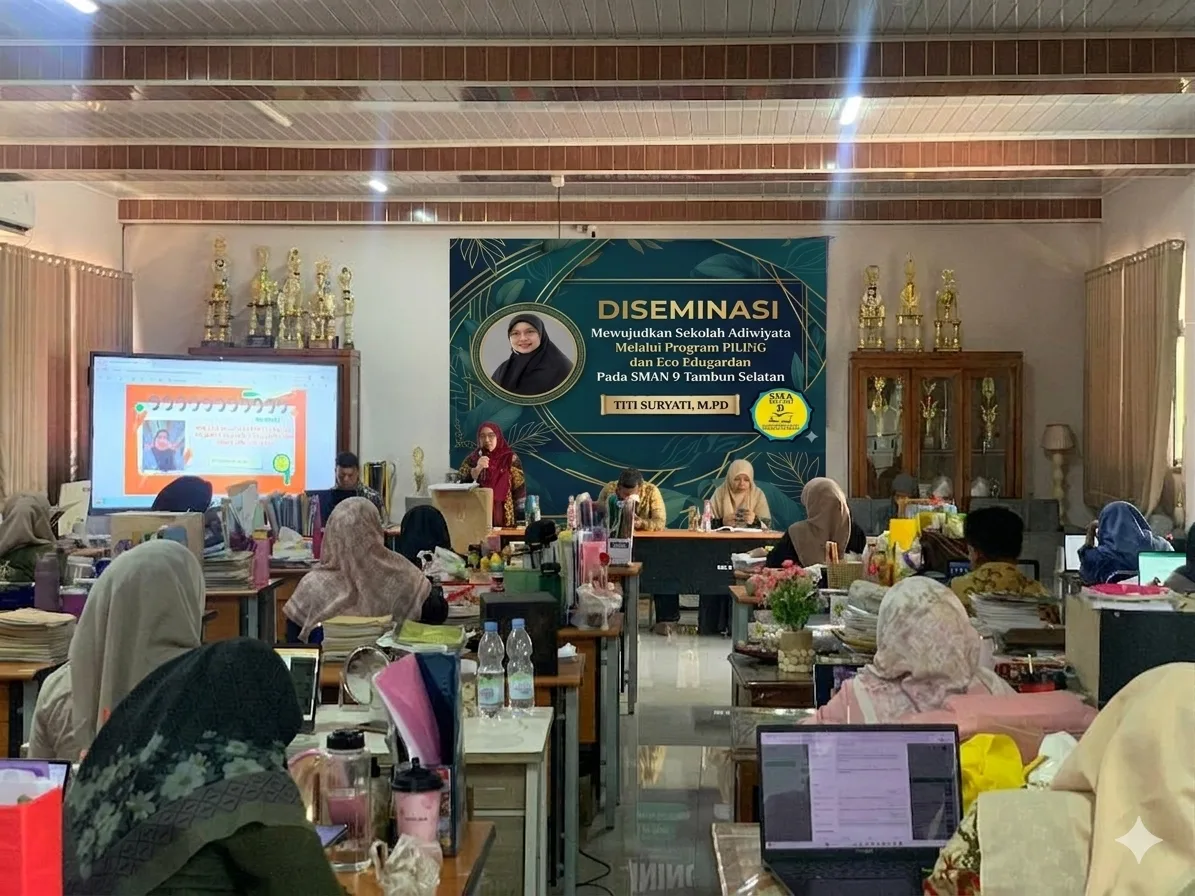 SMAN 9 Tambun Selatan Gelar Diseminasi Program Adiwiyata dan Sosialisasi SKP P3K Paruh Waktu